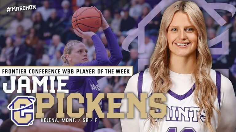 Jamie Pickens Named Frontier Conference Player of the Week – Carroll College Athletics