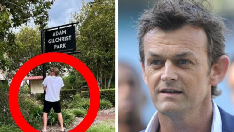 Adam Gilchrist’s hilarious reaction to son Harry’s cheeky act – Fox Sports