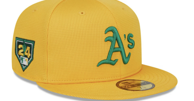 Here is a look at the Athletics new Spring Training hat