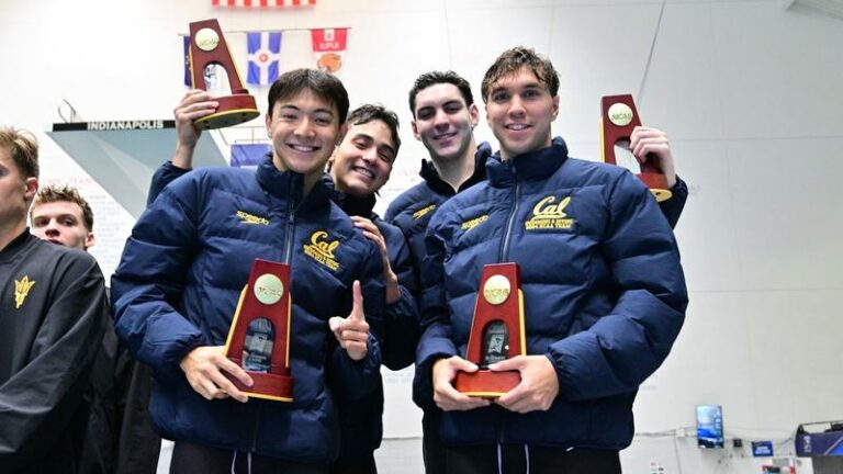 Bears Claim National Championship In 800 Free Relay – Cal Athletics