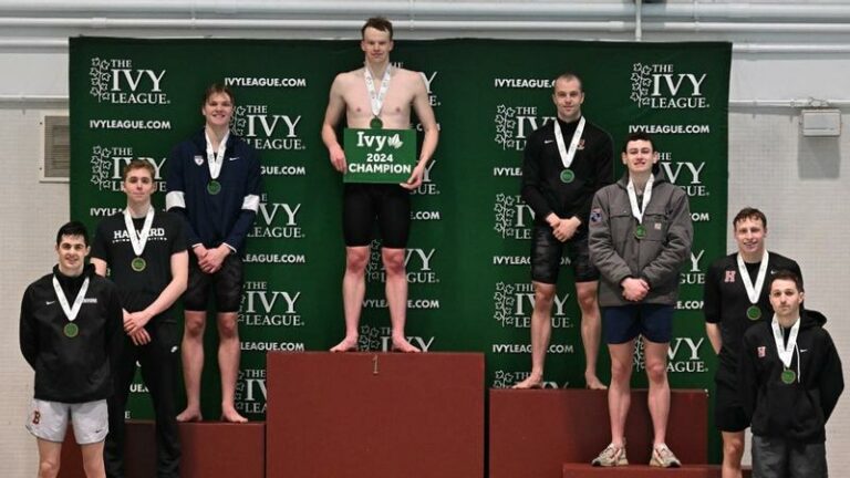 No. 22 Men’s Swimming and Diving Wins Four Events, Extends Lead at Ivy League Championships