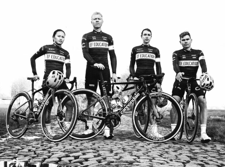 EF Education-EasyPost reveal black and white retro kit for Tour of Flanders – Cycling News