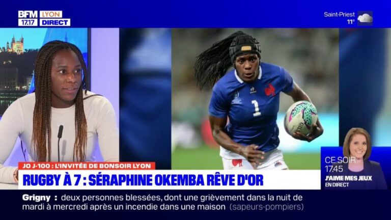 Rugby à 7: Séraphine Okemba rêve d’or – Lyon – BFMTV