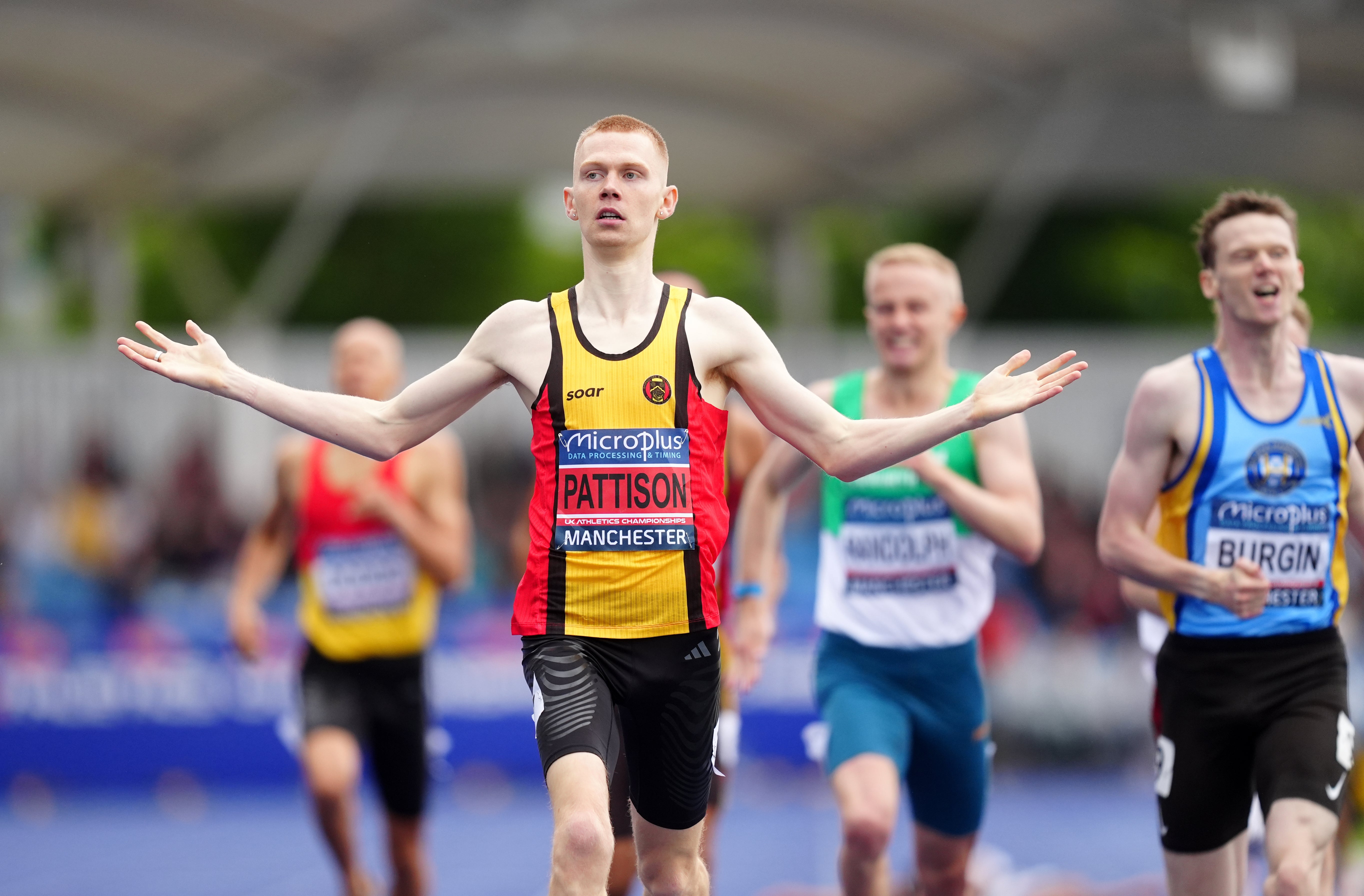 Ben Pattison stormed to victory at trials and represents a medal hope in the men’s 800m