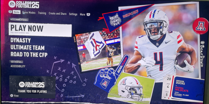 Arizona Wildcats player ratings in EA Sports College Football 25 video game