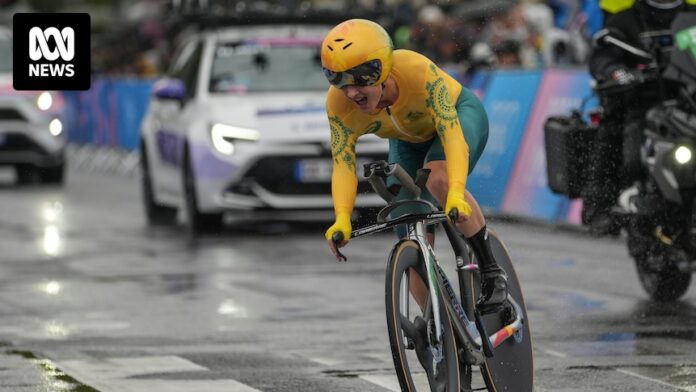 Australia's Grace Brown wins individual time trial gold at Paris Olympics to snap 20-year drought