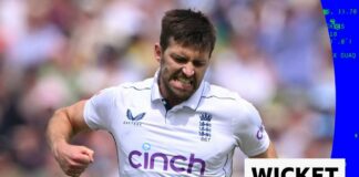 'Bowled him!' Wood removes McKenzie's middle stump