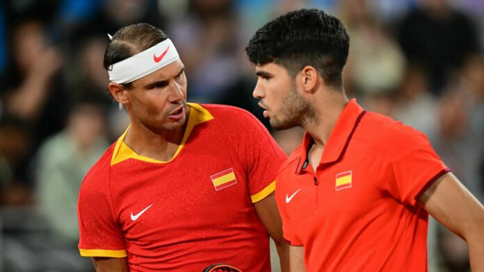 Carlos Alcaraz & Rafael Nadal v Andres Molteni & Maximo Gonzalez - Olympic Games Paris 2024 tennis LIVE