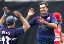 Cassell sets seven-wicket debut record as Scotland rout Oman