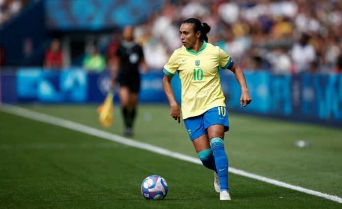 Football: Olympics-Soccer-Brazil great Marta says it's not over after late loss to Japan