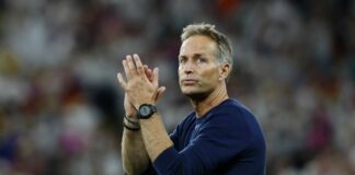 Football: Soccer-Hjulmand steps down as Denmark coach