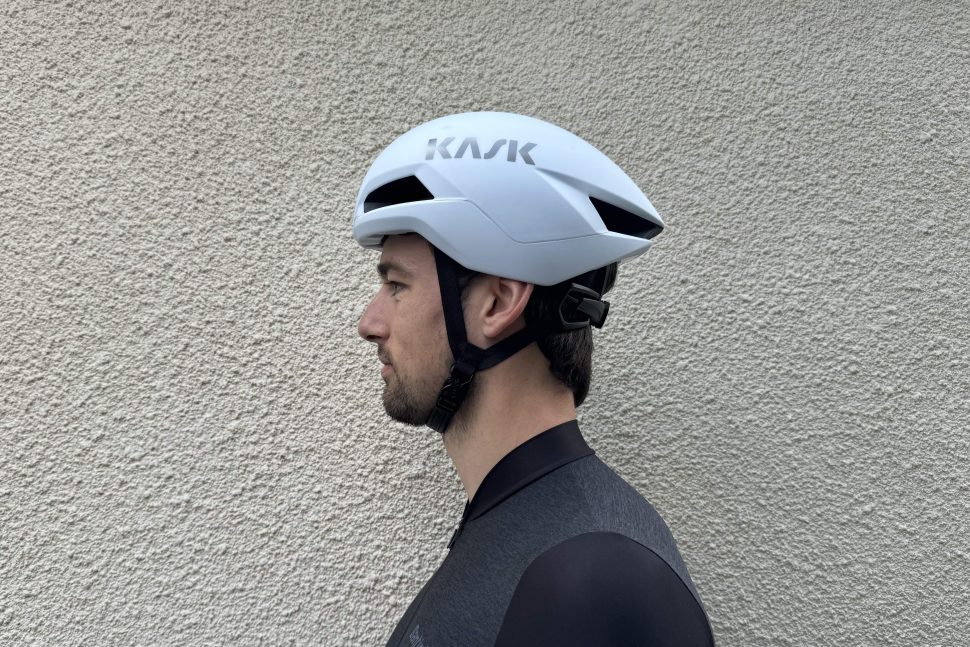 kask nirvana helmet from the side worn by review writer