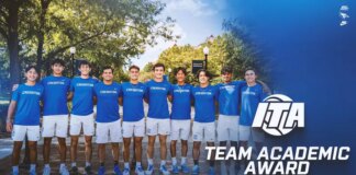 Men’s Tennis Claims ITA All-Academic Team Award, Honors Seven Individuals