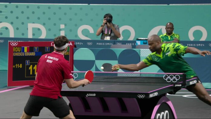 Olympia 2024: Fünf Matchballe vergeben - nigerianischer Tischtennisspieler scheitert nach 3:1 und 10:5 dramatisch - Tischtennis Video