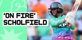 'On fire' Scholfield smashes 71 off 40 balls