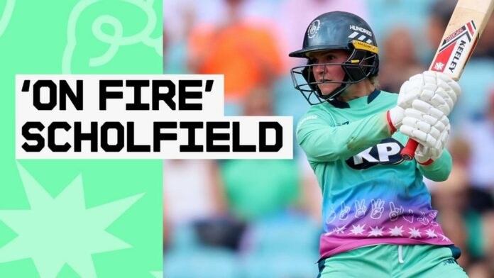 'On fire' Scholfield smashes 71 off 40 balls