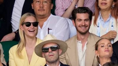 Poppy Delevingne and Andrew Garfield