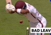 'That's a bad leave' - Hodge bowled by Woakes