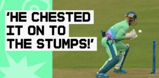 The Hundred 'He's chested it onto the stumps!' Billings removes Patel