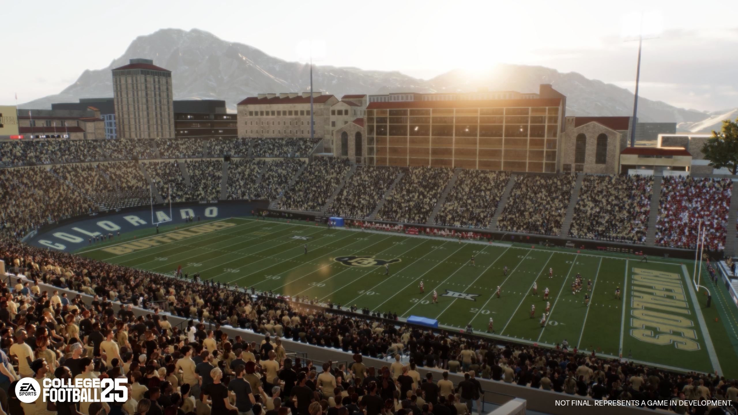 Michigan's Big House stadium as seen in EA's College Football 25