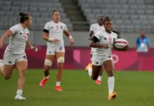 Ariana Ramsey (9) will compete on the U.S. women's rugby team at the Paris Games.