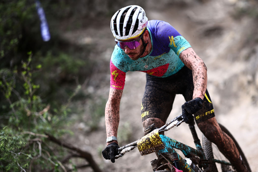 Victor Koretzky competes in French Mountain Bike National Championships in 2024