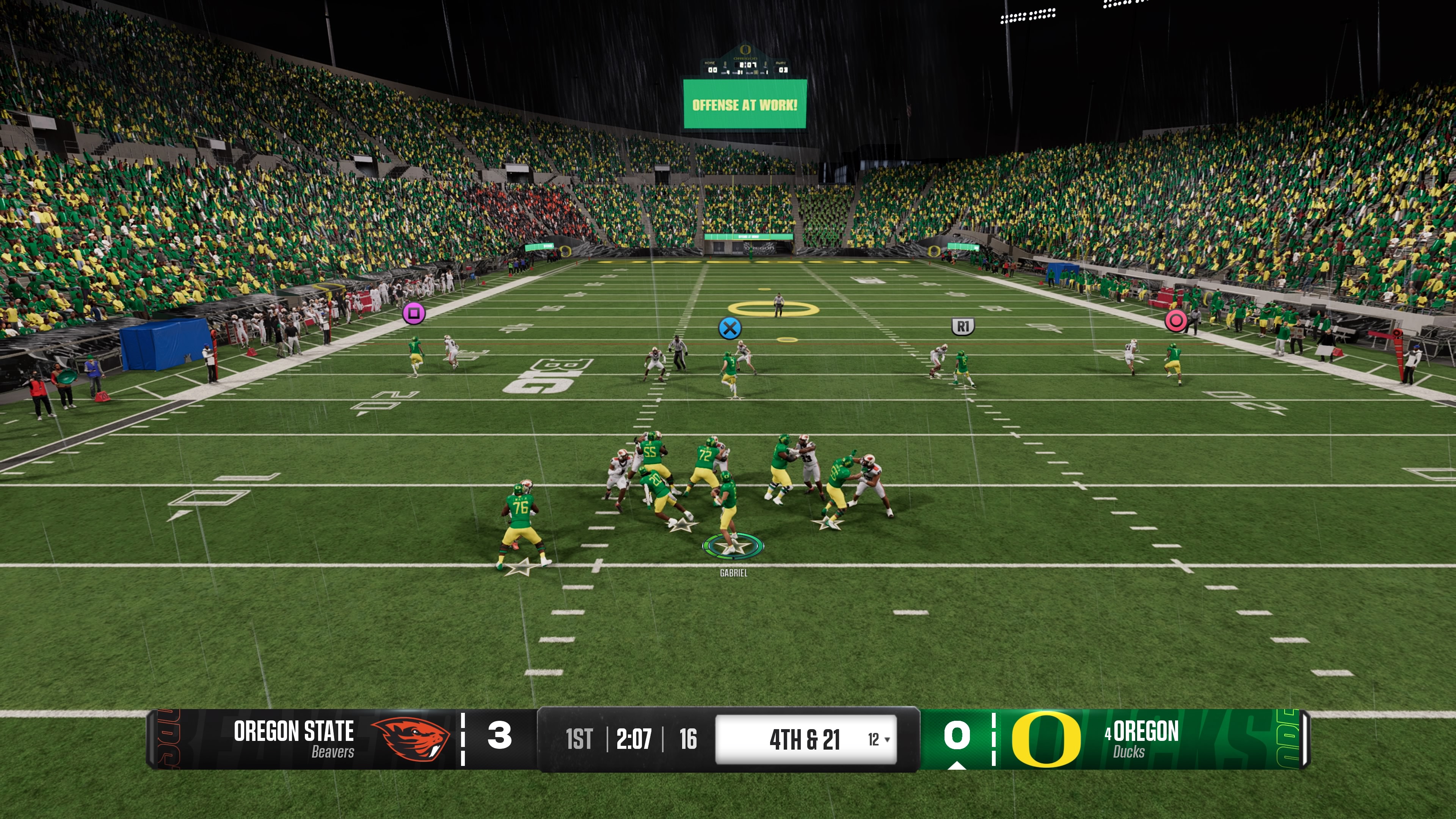 College Football 25 gameplay