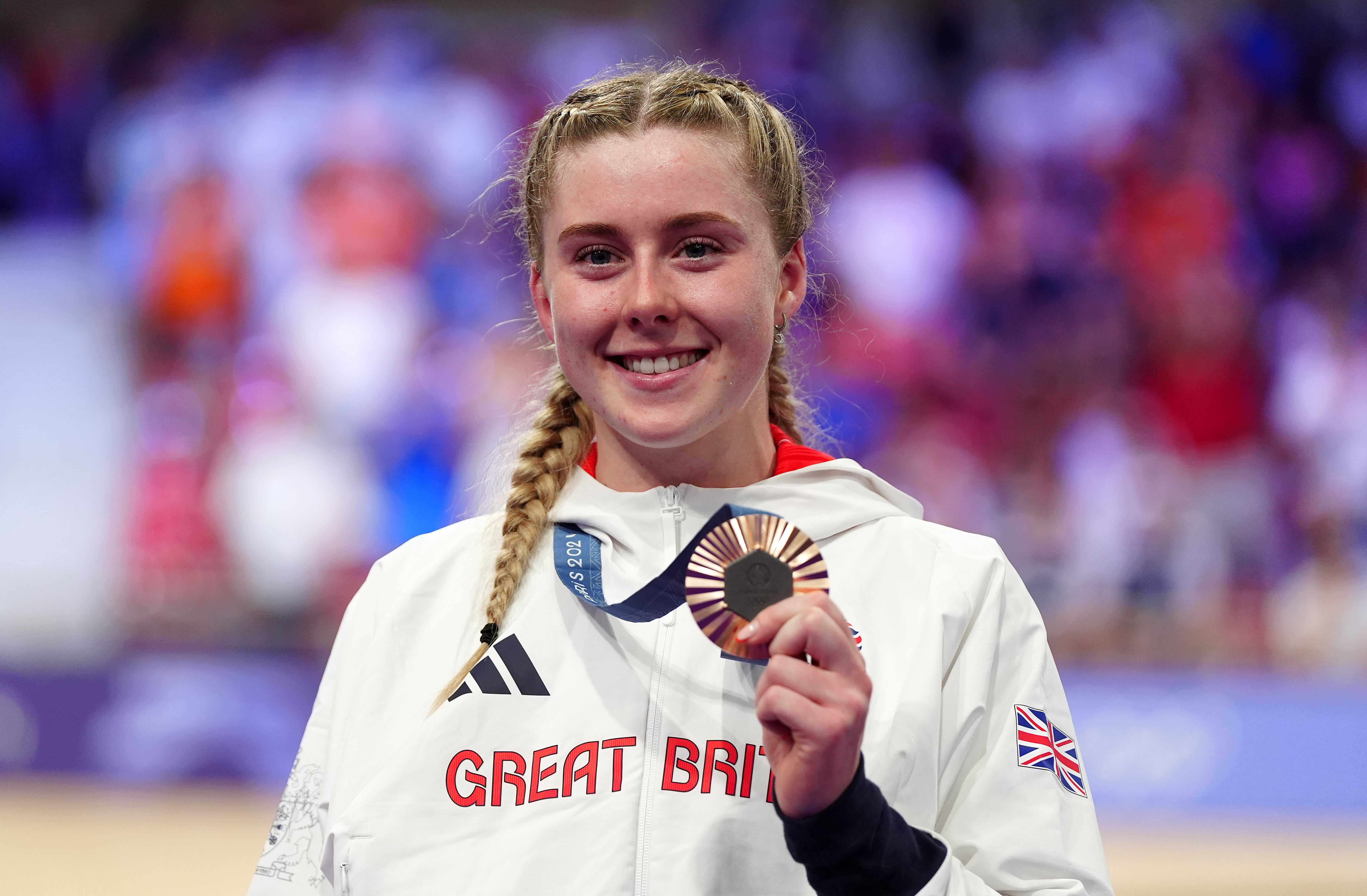 Emma Finucane was behind three of Team GB’s 11 cycling medals (David Davies/PA)