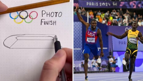 How Noah Lyles won gold: the closest 100m dash in history explained – video