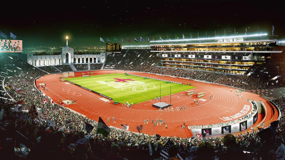 The LA Memorial Coliseum will host track & field as it did in 1984