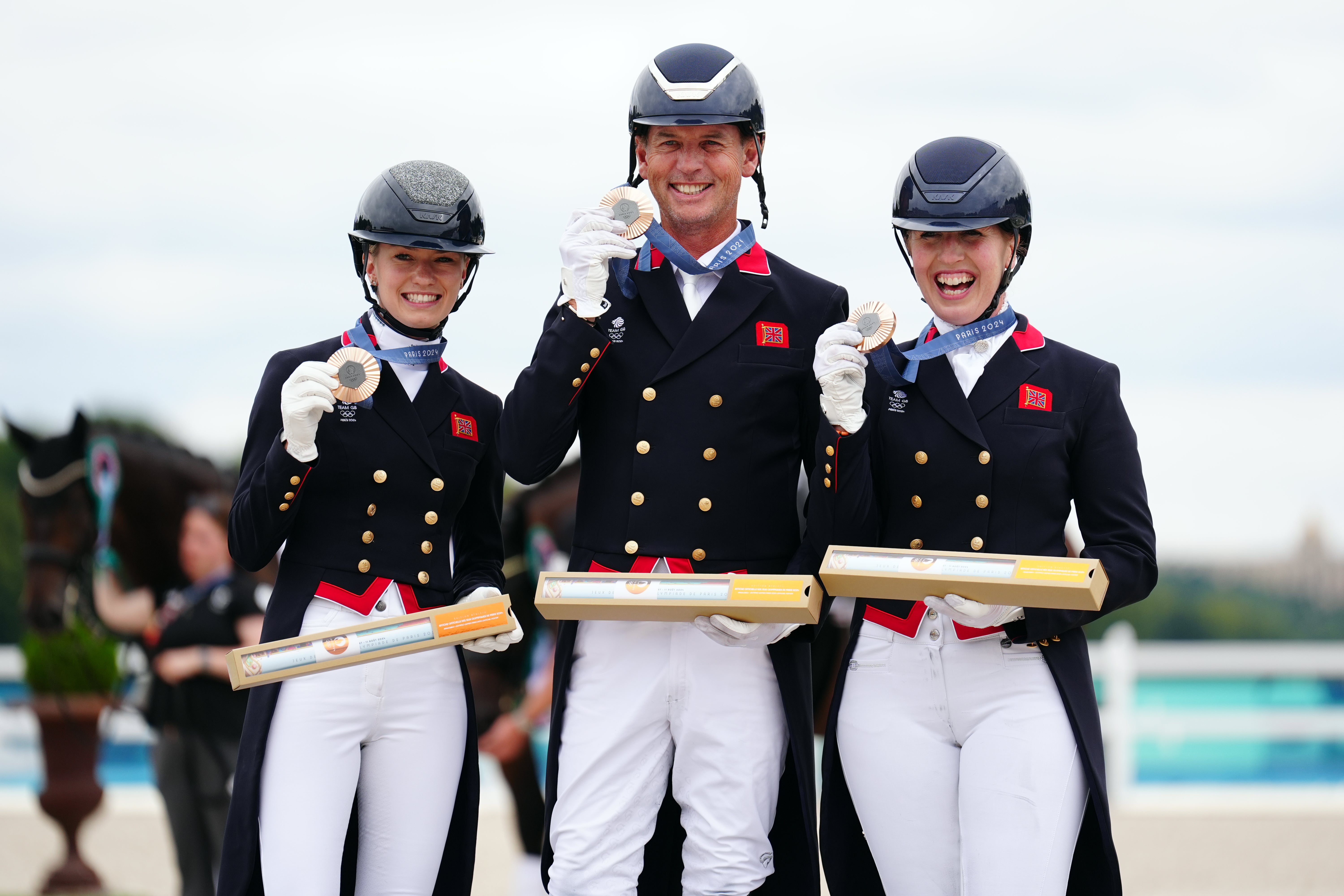 Great Britain’s dressage team grabbed a plucky bronze (Mike Egerton/PA)