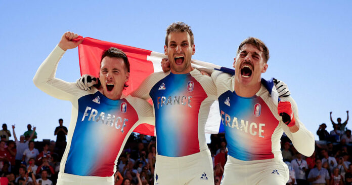 All results, as France makes clean sweep of men's BMX racing medals with Daudet gold, Andre silver, Mahieu bronze