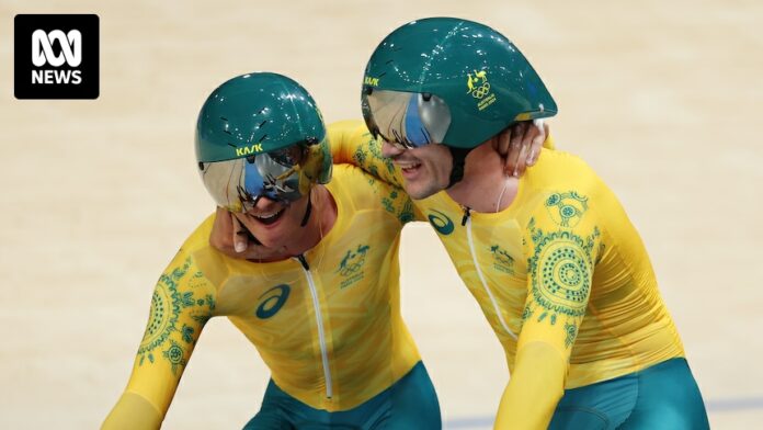 Australia smashes men's cycling team pursuit world record, wins bronze medal in team sprint at Paris Olympics