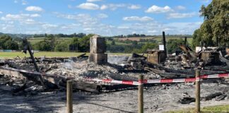 Blaze destroys Tiverton cricket clubhouse