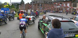 Complete chaos on Stage 4 of Tour de France Femmes as riders held up at a level crossing ...