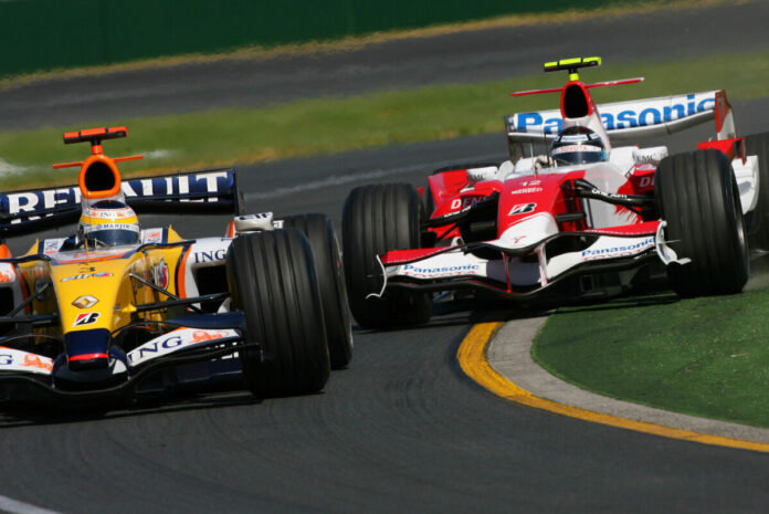 Trulli in lotta con Fisichella