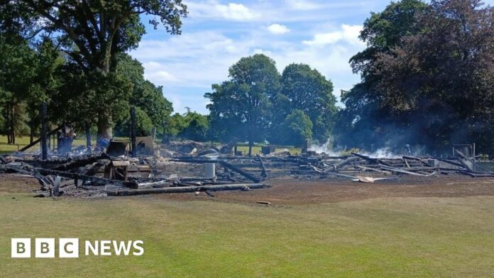 Devon cricket club members devastated as fire destroys clubhouse