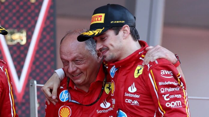 Ferrari, Frederic Vasseur carica Charles Leclerc