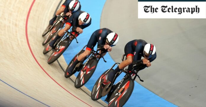 GB break world record in team sprint cycling at Paris 2024