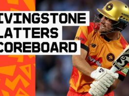 'Huge' Livingstone six hits the scoreboard