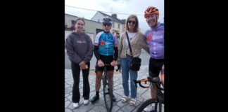 Irish cycling legend passes through Tipperary village with Tour de Munster