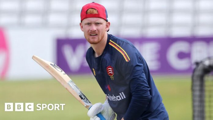 Jordan Cox: Essex batter expecting 'best experience' with England squad