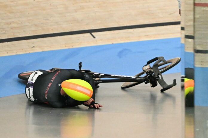 Madison mayhem as Great Britain taken out in crash-ridden race at Paris Olympics