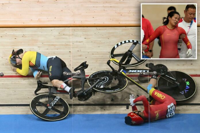 Olympics crash takes down several cyclists in scary scene