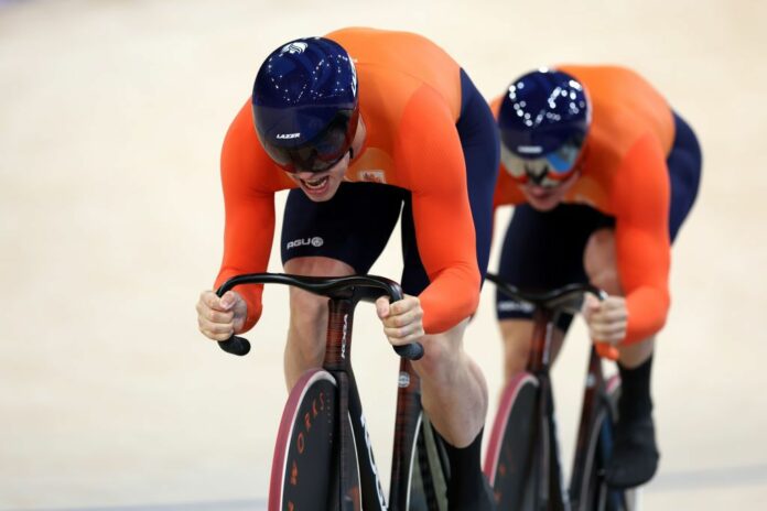 Paris Olympics: New Olympic record for the Netherlands in men's Team Sprint qualification