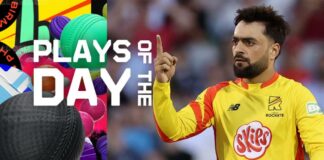 Rashid's one-ball six - The Hundred plays of the day