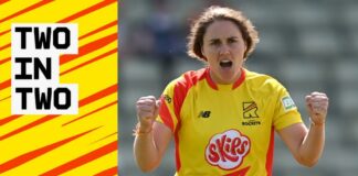 Sciver-Brunt picks up early back-to-back wickets