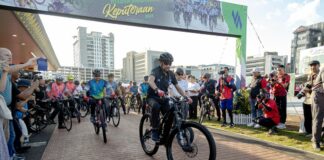 Sultan leads birthday cycling event