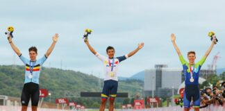 Who is riding the men's road race at the Paris Olympic Games?