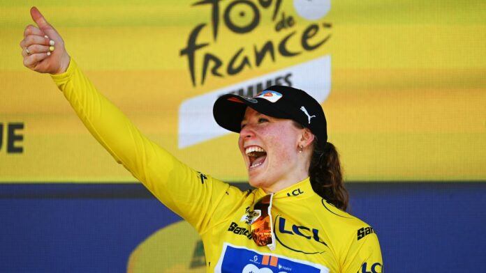 Who's leading the 2024 Tour de France Femmes avec Zwift?